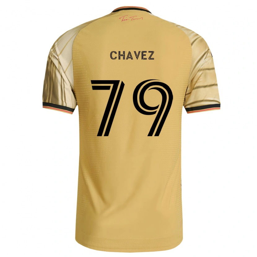 Danxen Bambino Maglia Emiliano Chavez #79 Marrone Giallo Nero Kit Gara Away 2026/27 Maglietta