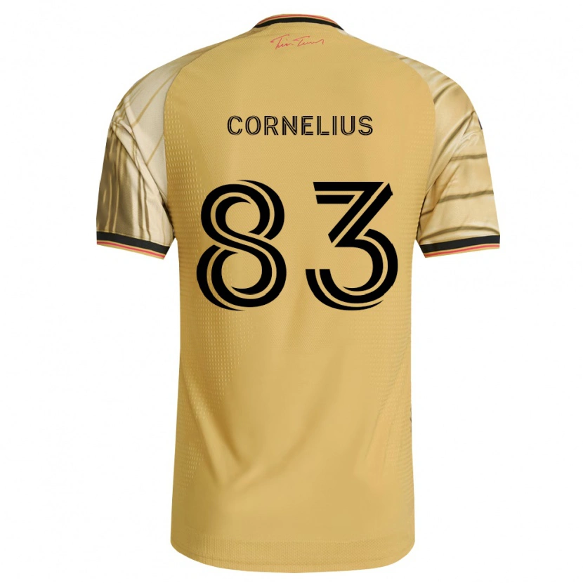 Danxen Bambino Maglia Lorenzo Cornelius #83 Marrone Giallo Nero Kit Gara Away 2026/27 Maglietta
