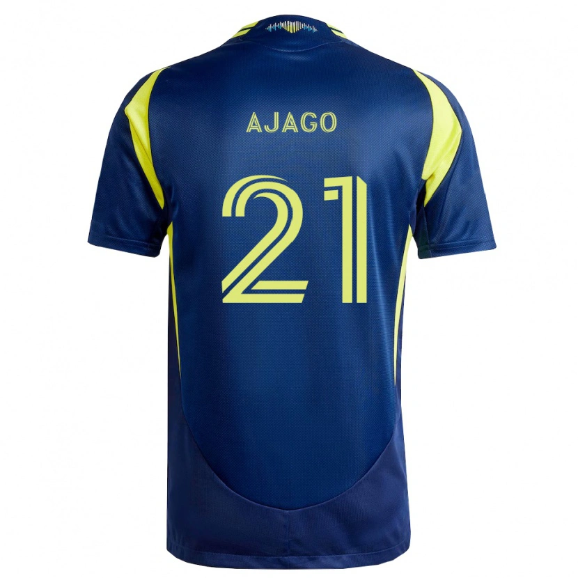 Danxen Bambino Maglia Forster Ajago #21 Giallo Blu Navy Kit Gara Away 2026/27 Maglietta