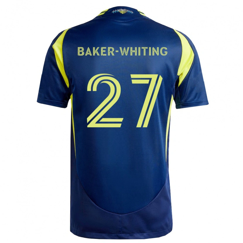 Danxen Bambino Maglia Reed Baker-Whiting #27 Giallo Blu Navy Kit Gara Away 2026/27 Maglietta