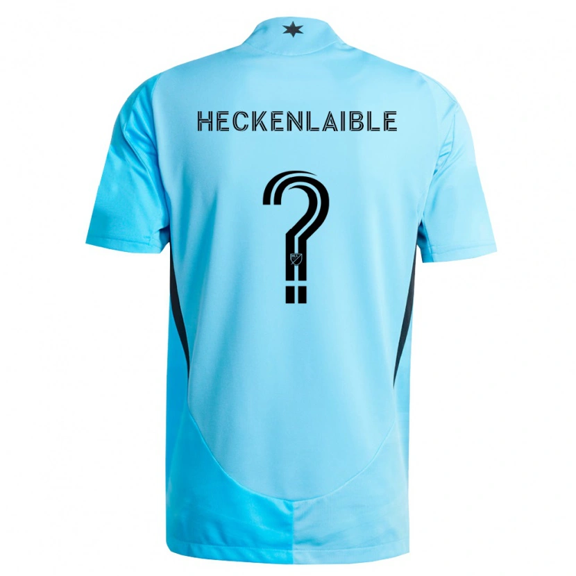 Danxen Bambino Maglia Andrew Heckenlaible #0 Azzurro Chiaro Nero Kit Gara Away 2026/27 Maglietta