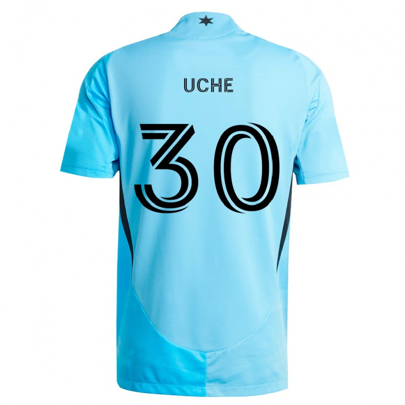 Danxen Bambino Maglia Cc Uche #30 Azzurro Chiaro Nero Kit Gara Away 2026/27 Maglietta