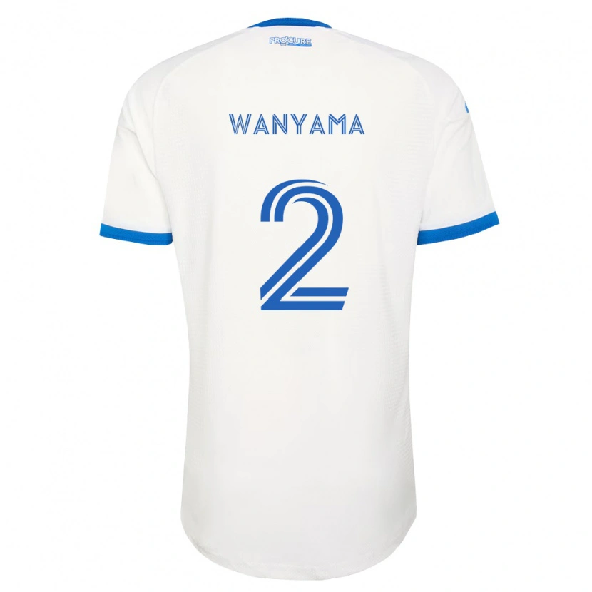 Danxen Bambino Maglia Victor Wanyama #2 Azzurro Bianco Kit Gara Away 2026/27 Maglietta