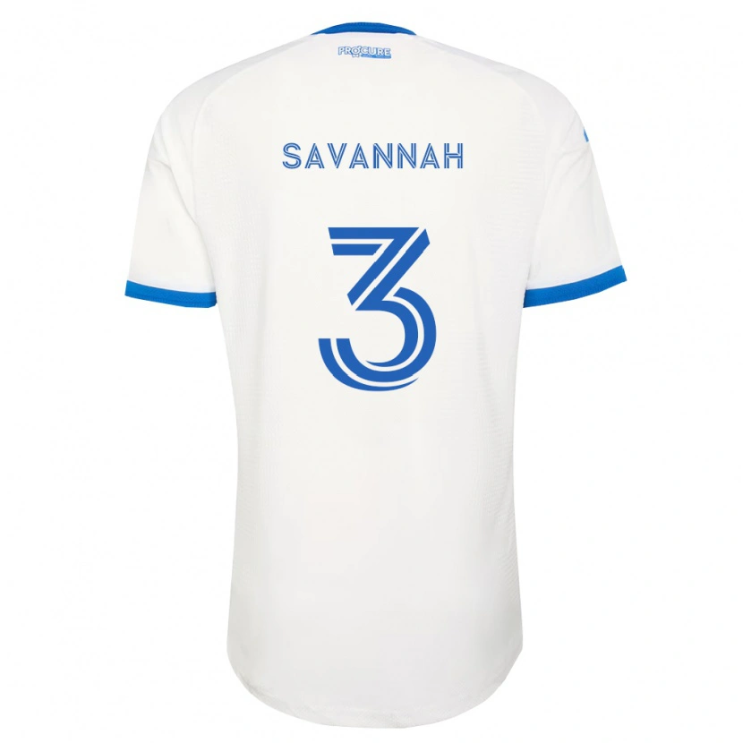 Danxen Bambino Maglia Chenail Savannah #3 Azzurro Bianco Kit Gara Away 2026/27 Maglietta