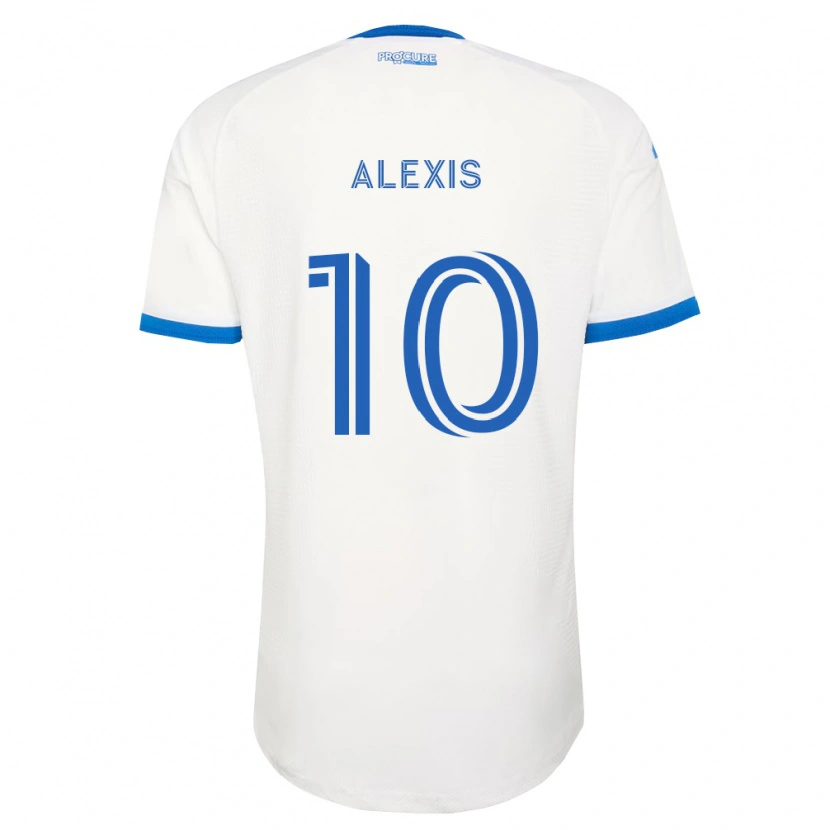 Danxen Bambino Maglia Alexis Sánchez #10 Azzurro Bianco Kit Gara Away 2026/27 Maglietta