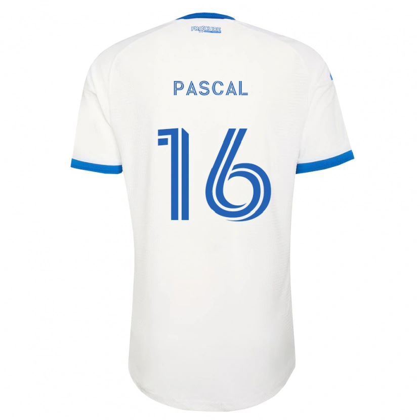 Danxen Bambino Maglia Raphael Pascal #16 Azzurro Bianco Kit Gara Away 2026/27 Maglietta