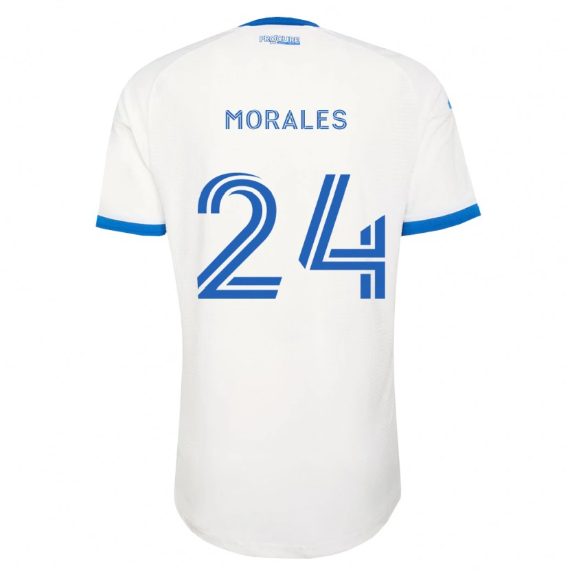 Danxen Bambino Maglia Efraín Morales #24 Azzurro Bianco Kit Gara Away 2026/27 Maglietta