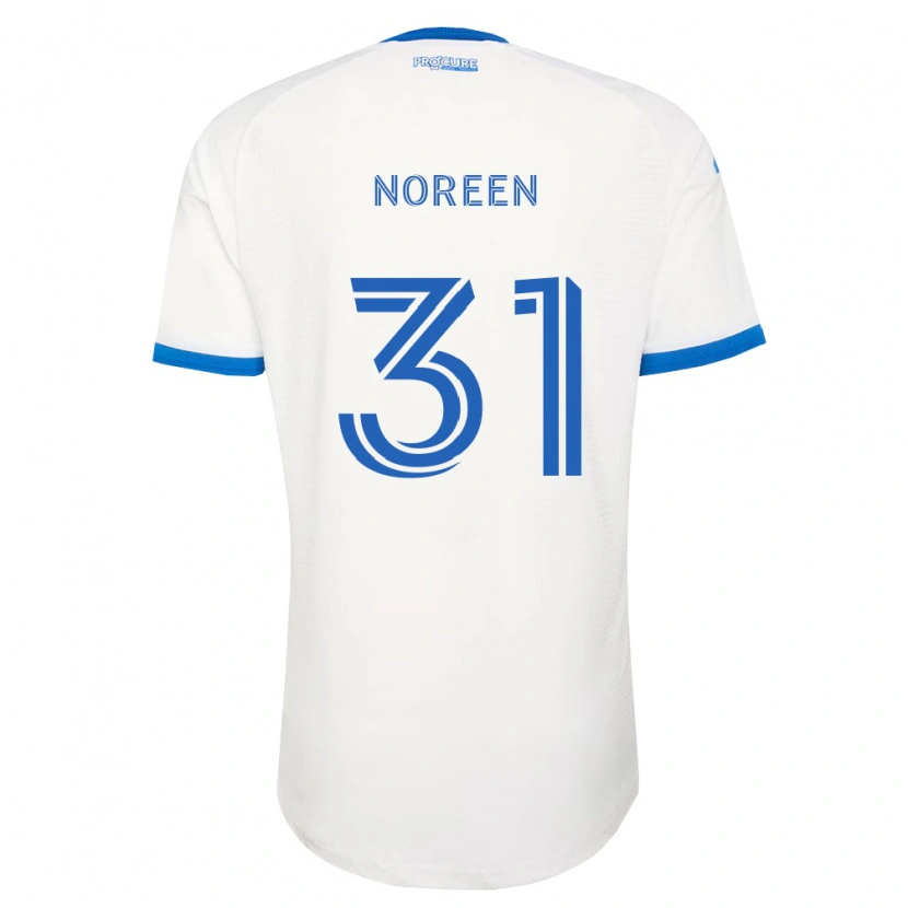 Danxen Bambino Maglia Tijhof Noreen #31 Azzurro Bianco Kit Gara Away 2026/27 Maglietta