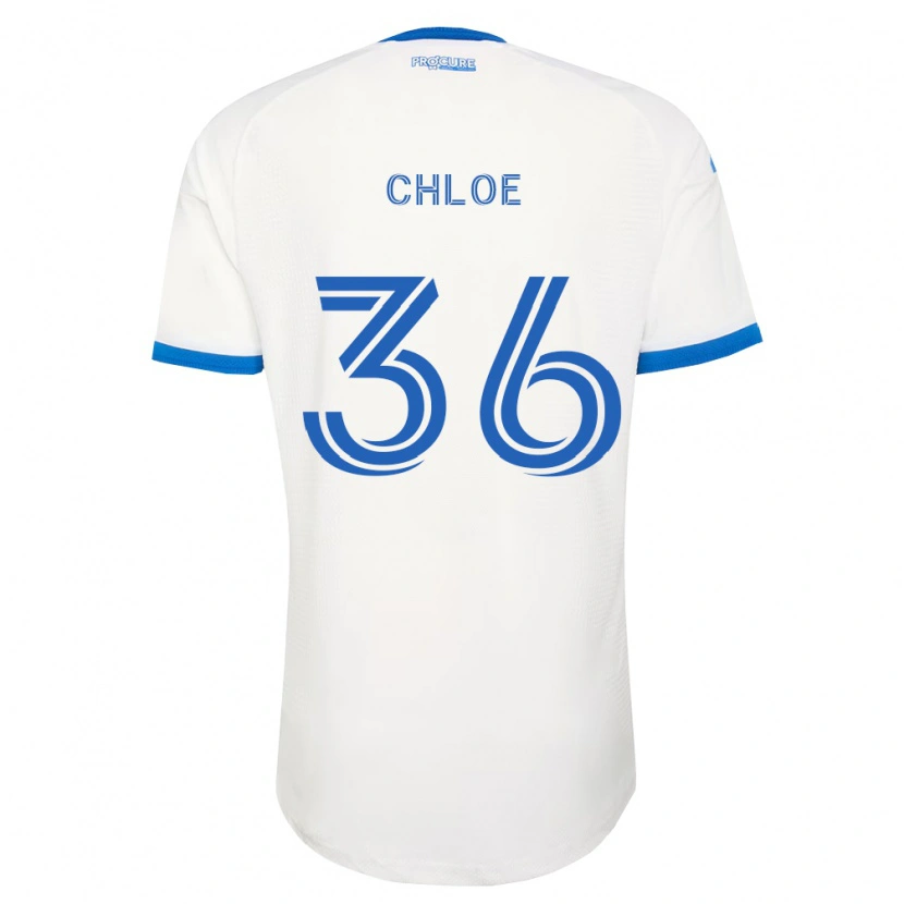 Danxen Bambino Maglia Scicchitano Chloe #36 Azzurro Bianco Kit Gara Away 2026/27 Maglietta