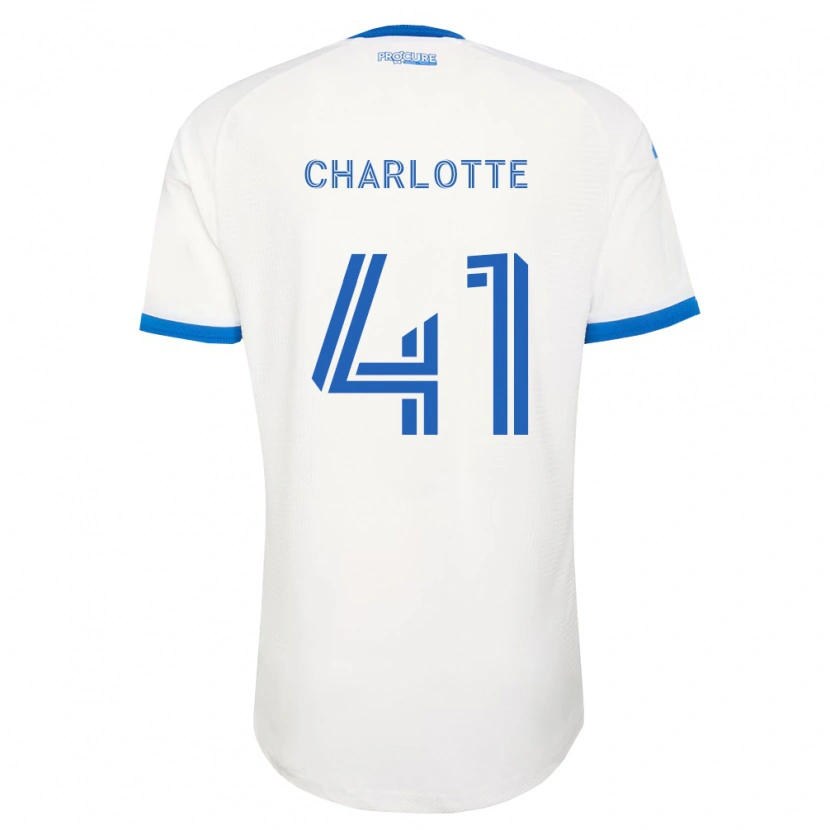 Danxen Bambino Maglia Baptista Charlotte #41 Azzurro Bianco Kit Gara Away 2026/27 Maglietta