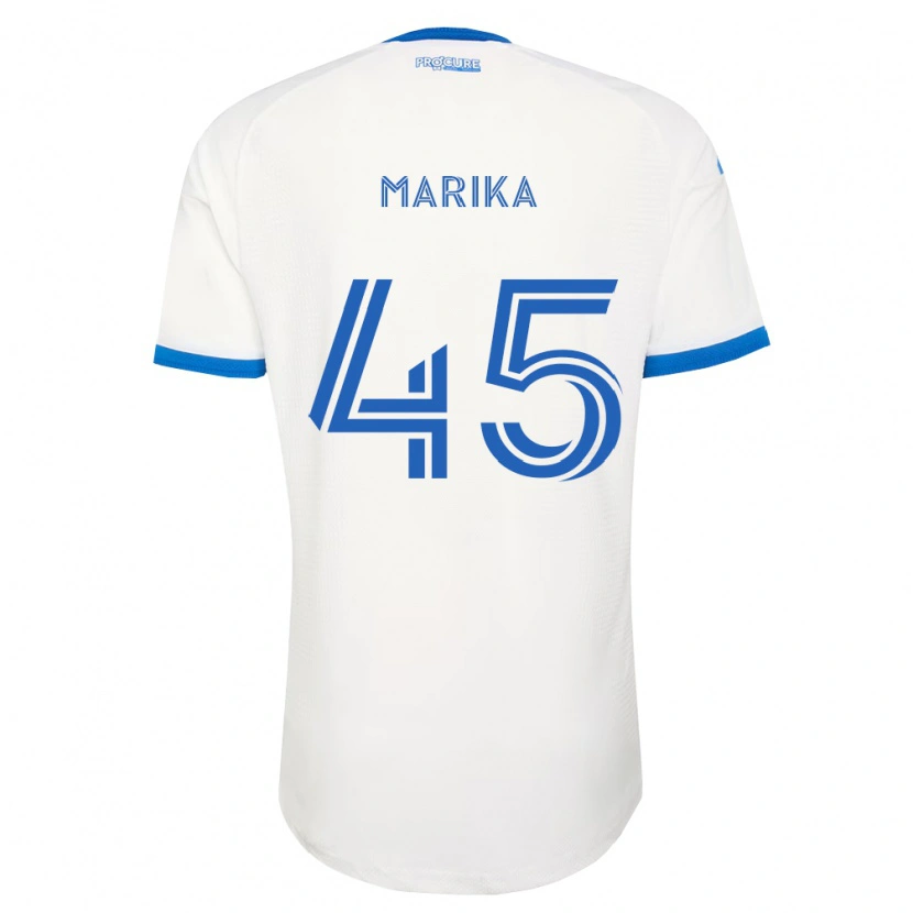 Danxen Bambino Maglia Cregheur Marika #45 Azzurro Bianco Kit Gara Away 2026/27 Maglietta