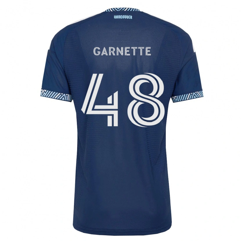 Danxen Bambino Maglia Micaah Garnette #48 Blu Scuro Bianco Kit Gara Away 2026/27 Maglietta