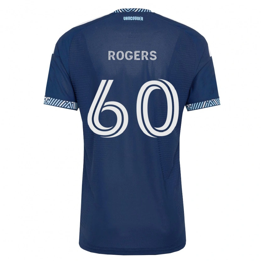 Danxen Bambino Maglia Sam Rogers #60 Blu Scuro Bianco Kit Gara Away 2026/27 Maglietta