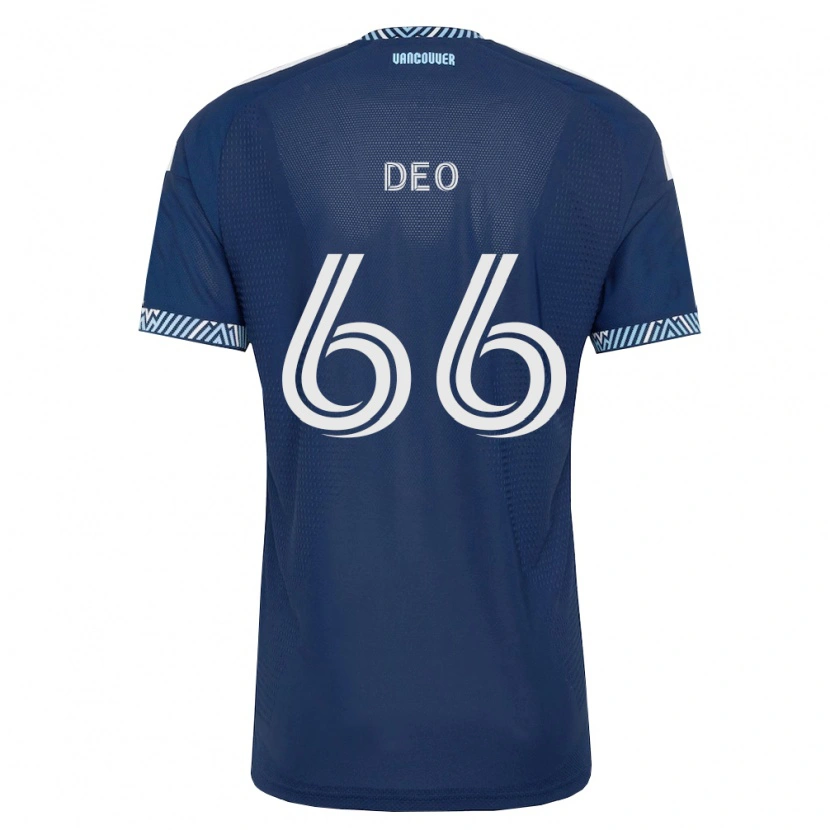 Danxen Bambino Maglia Sahil Deo #66 Blu Scuro Bianco Kit Gara Away 2026/27 Maglietta