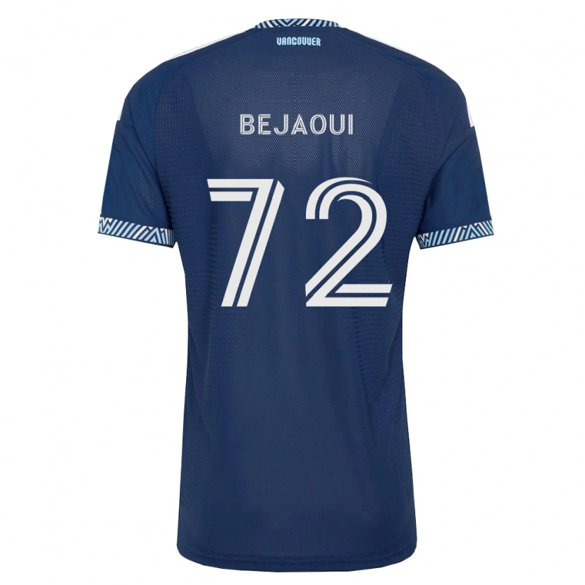 Danxen Bambino Maglia Aiden Bejaoui #72 Blu Scuro Bianco Kit Gara Away 2026/27 Maglietta