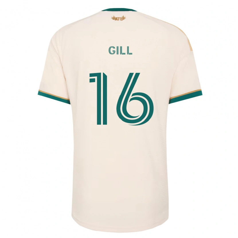 Danxen Bambino Maglia Adrian Gill #16 Verde Champagne Kit Gara Away 2026/27 Maglietta