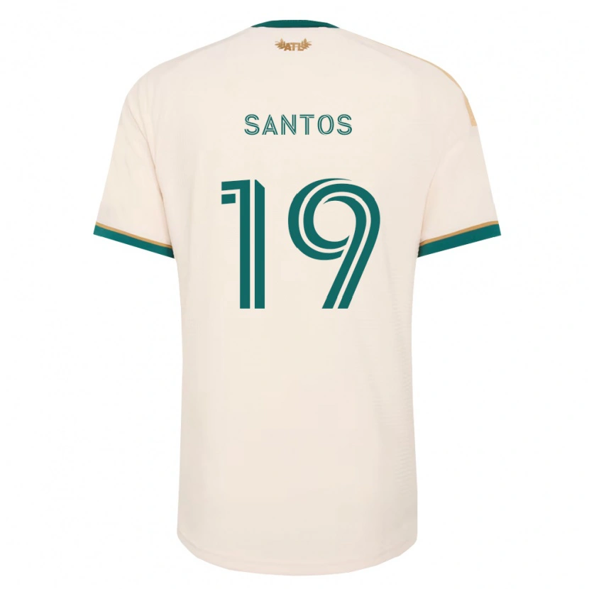 Danxen Bambino Maglia Sergio Santos #19 Verde Champagne Kit Gara Away 2026/27 Maglietta