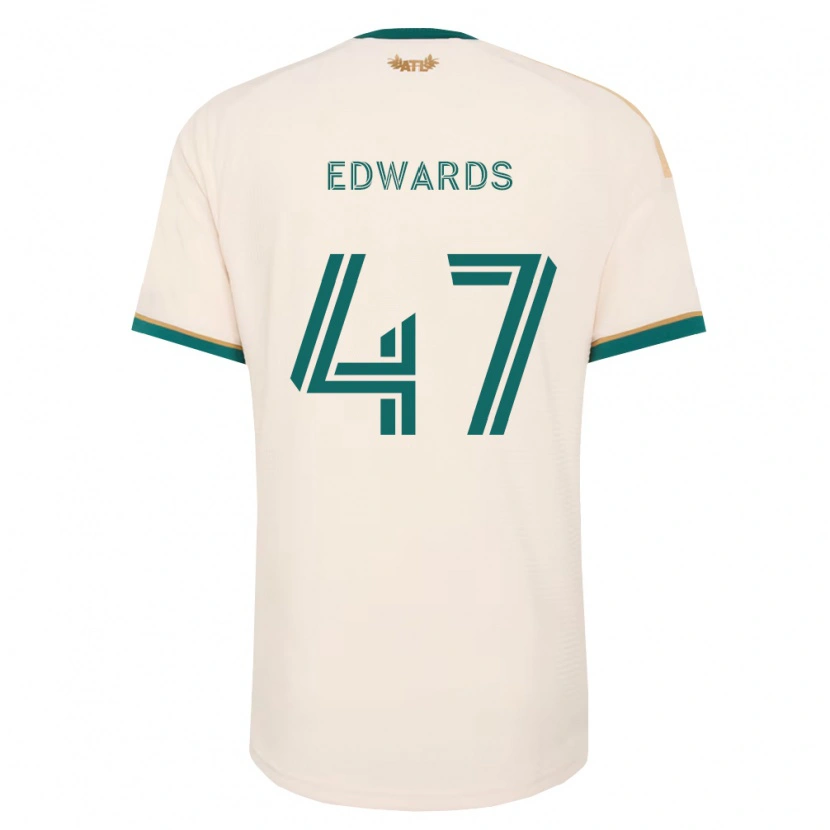Danxen Bambino Maglia Matthew Edwards #47 Verde Champagne Kit Gara Away 2026/27 Maglietta