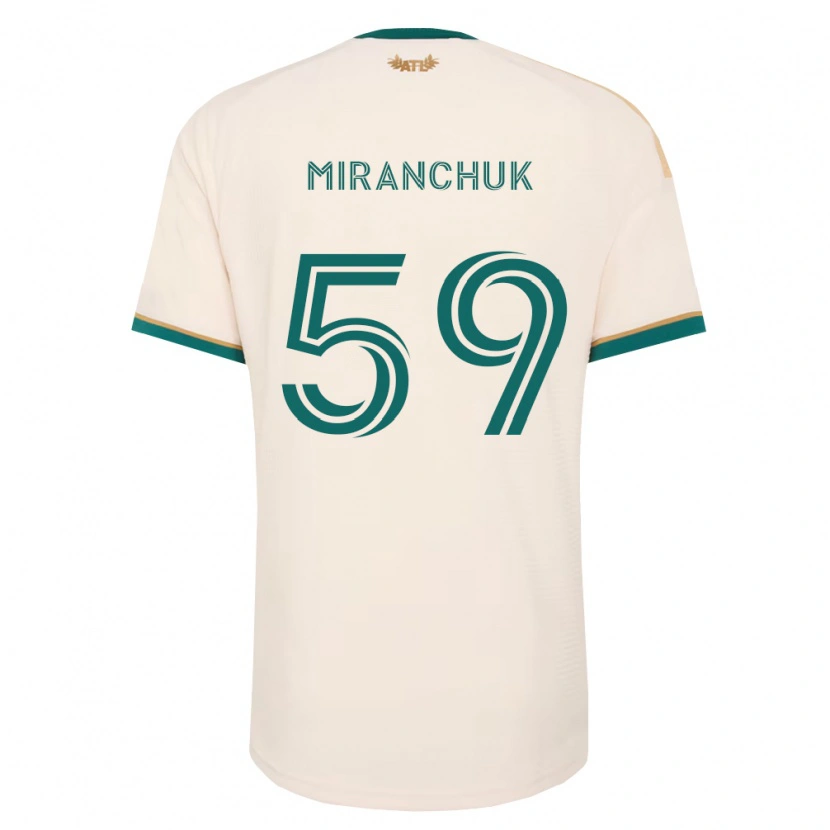 Danxen Bambino Maglia Aleksey Miranchuk #59 Verde Champagne Kit Gara Away 2026/27 Maglietta