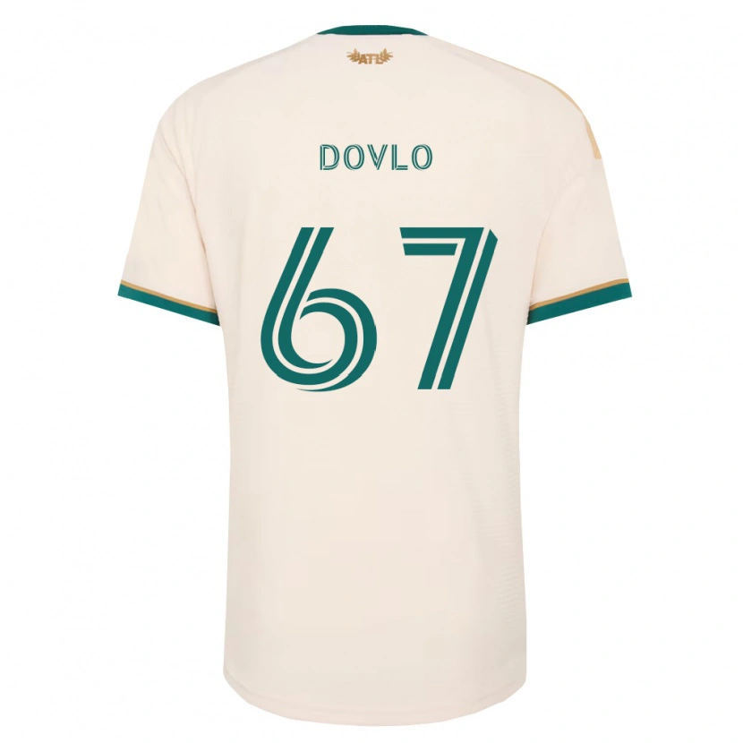 Danxen Bambino Maglia Enzo Dovlo #67 Verde Champagne Kit Gara Away 2026/27 Maglietta