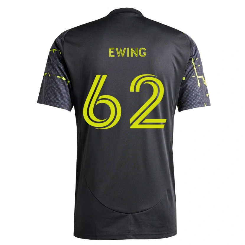 Danxen Bambino Maglia Immanuel Ewing #62 Giallo Fluorescente Nero Kit Gara Away 2026/27 Maglietta