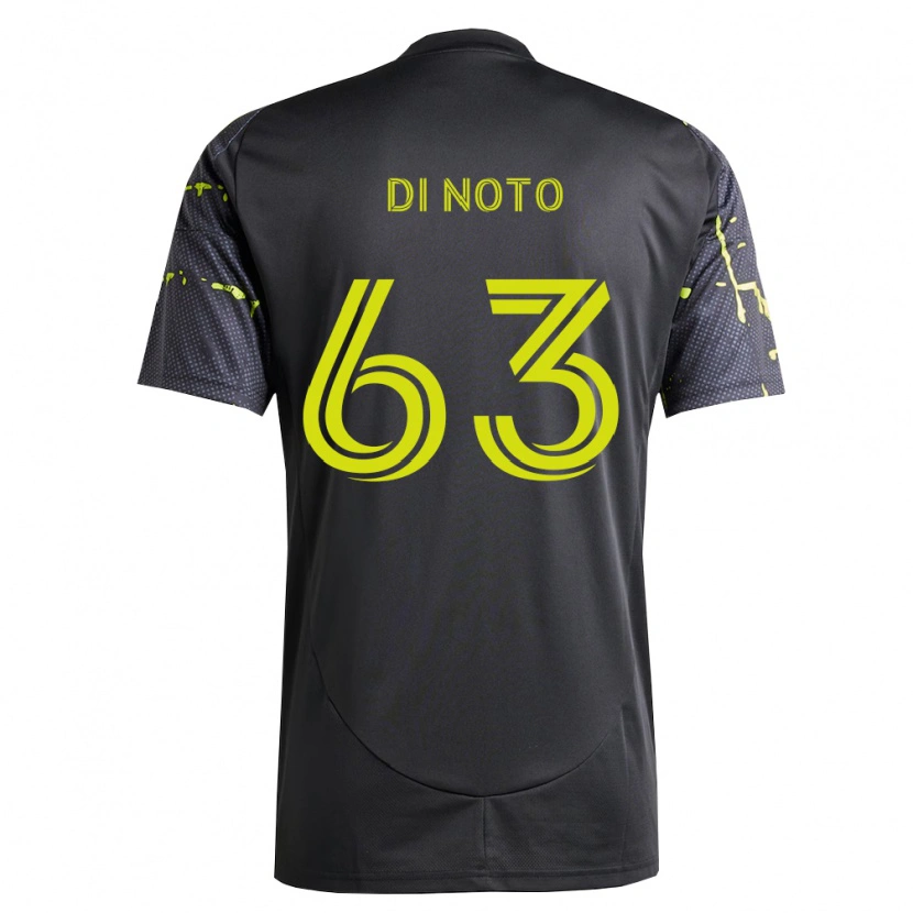 Danxen Bambino Maglia Gianmarco Di Noto #63 Giallo Fluorescente Nero Kit Gara Away 2026/27 Maglietta
