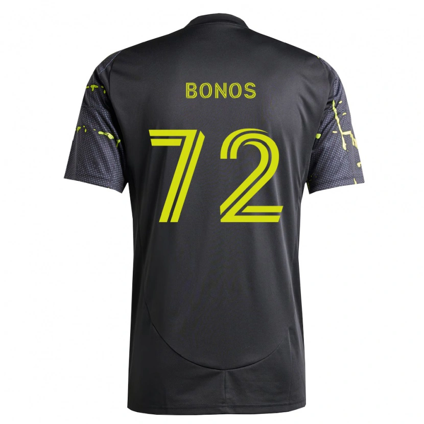 Danxen Bambino Maglia Jackson Bonos #72 Giallo Fluorescente Nero Kit Gara Away 2026/27 Maglietta