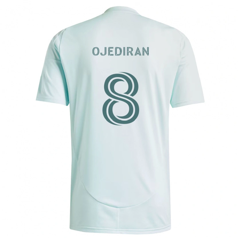 Danxen Bambino Maglia Hamzat Ojediran #8 Bianco Verde Chiaro Kit Gara Away 2026/27 Maglietta