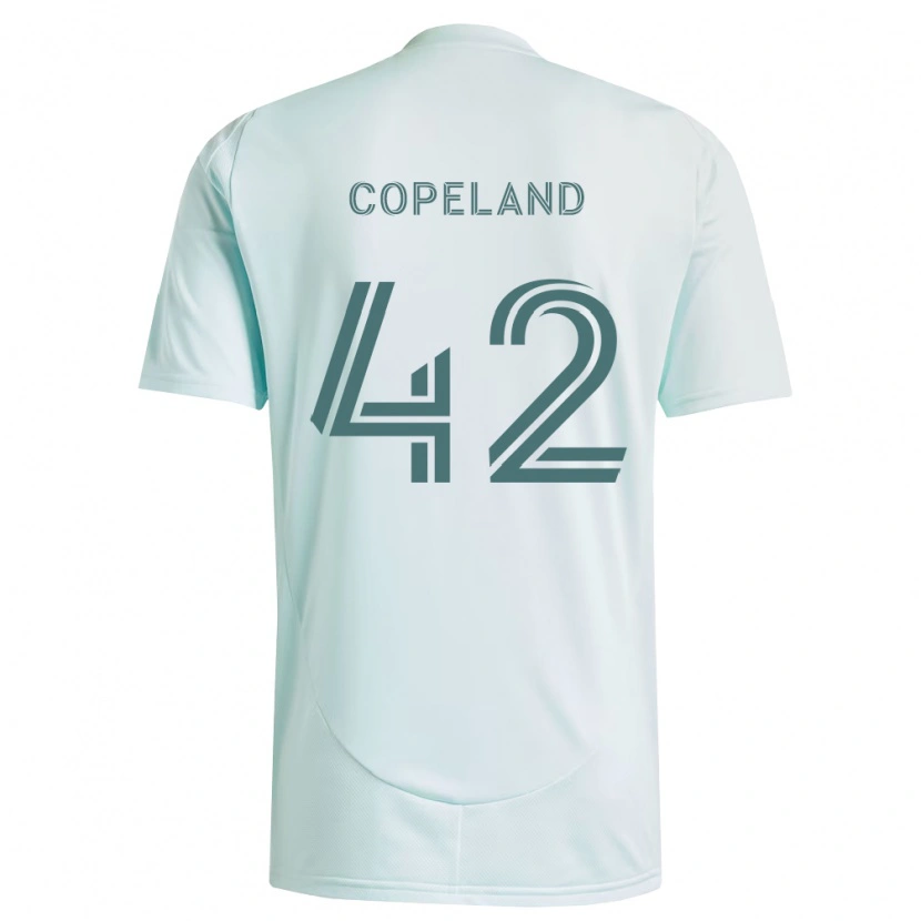 Danxen Bambino Maglia Josh Copeland #42 Bianco Verde Chiaro Kit Gara Away 2026/27 Maglietta