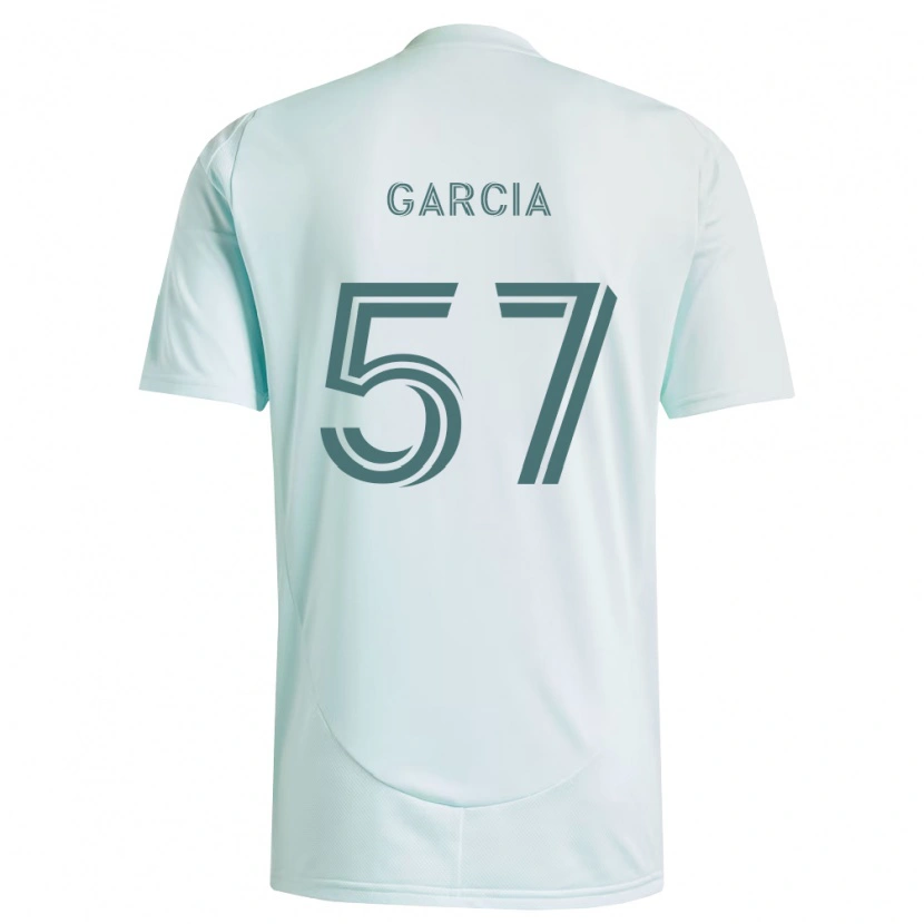 Danxen Bambino Maglia Rogelio Garcia #57 Bianco Verde Chiaro Kit Gara Away 2026/27 Maglietta