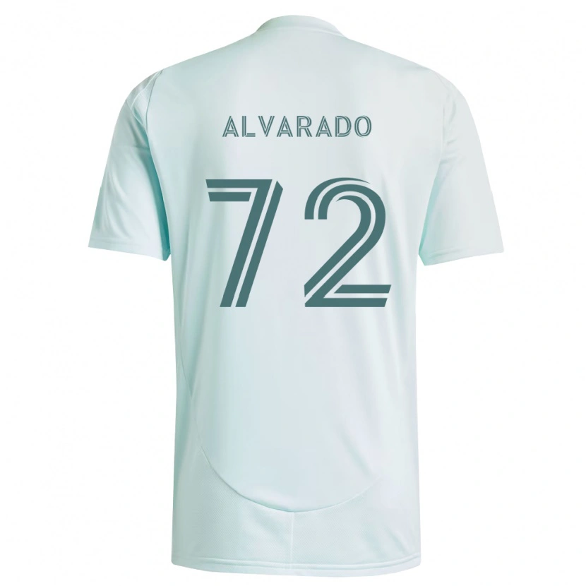 Danxen Bambino Maglia Miguel Alvarado #72 Bianco Verde Chiaro Kit Gara Away 2026/27 Maglietta