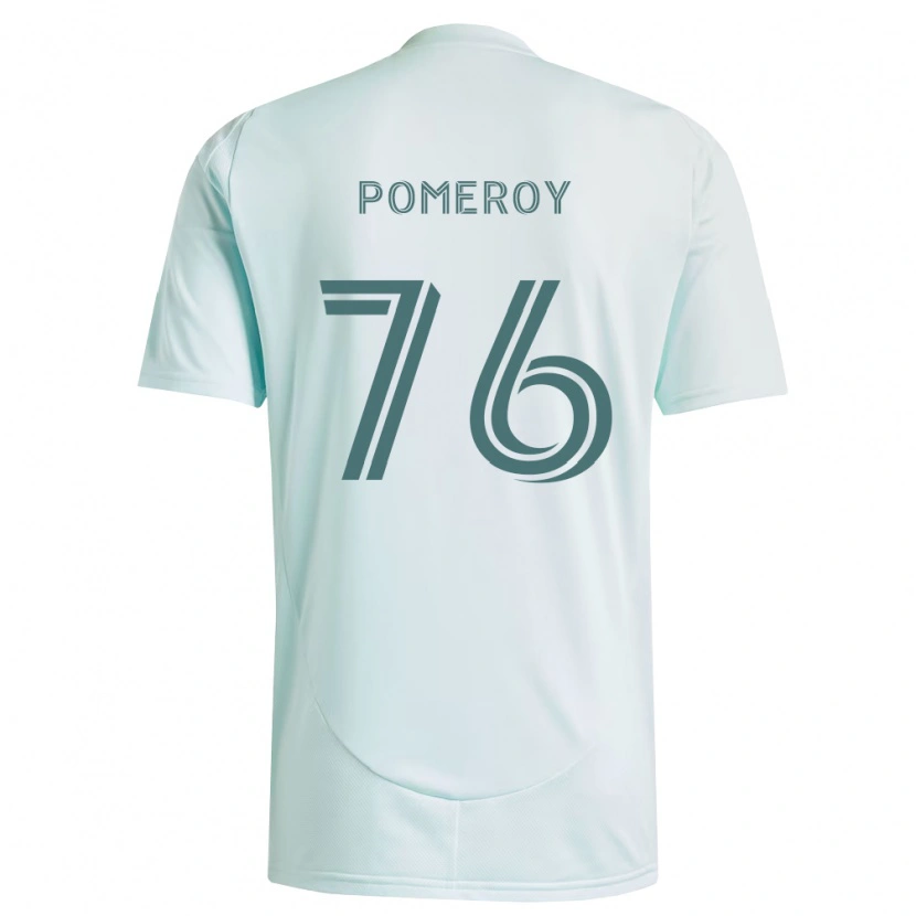 Danxen Bambino Maglia Jack Pomeroy #76 Bianco Verde Chiaro Kit Gara Away 2026/27 Maglietta