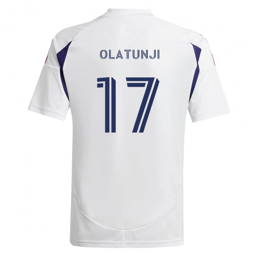 Danxen Bambino Maglia Victor Olatunji #17 Blu Reale Rosso Marrone Kit Gara Away 2026/27 Maglietta