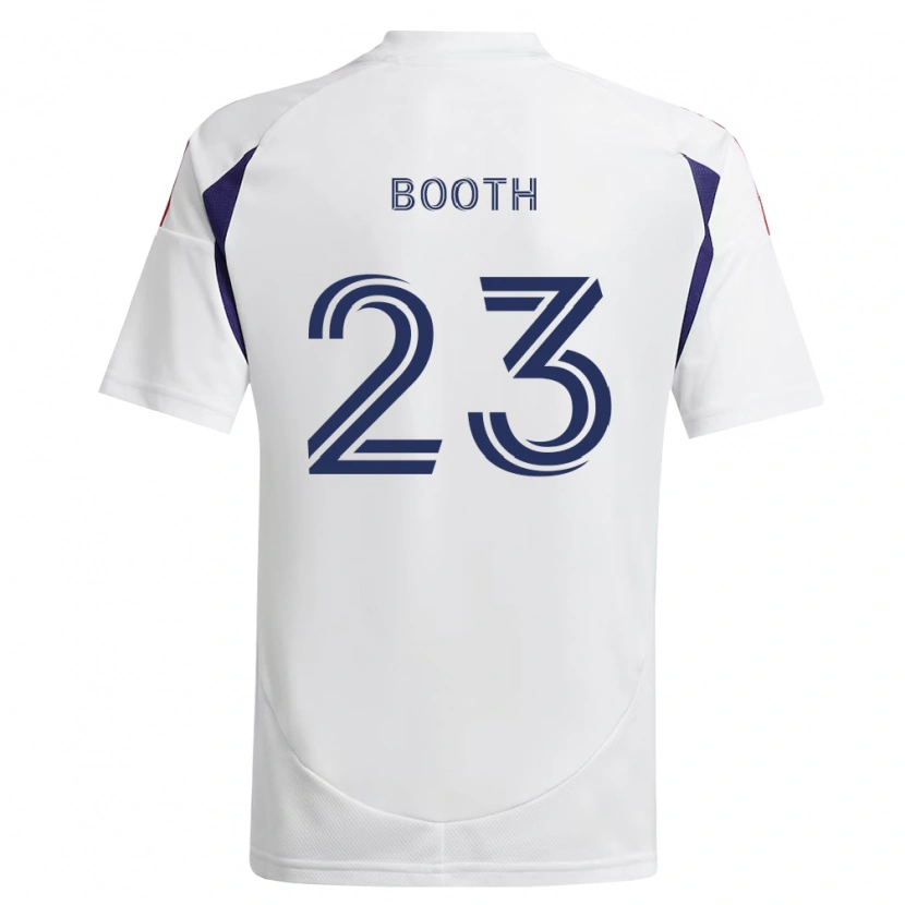 Danxen Bambino Maglia Zach Booth #23 Blu Reale Rosso Marrone Kit Gara Away 2026/27 Maglietta