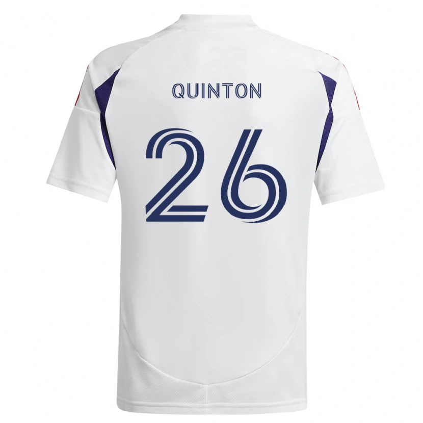 Danxen Bambino Maglia Philip Quinton #26 Blu Reale Rosso Marrone Kit Gara Away 2026/27 Maglietta