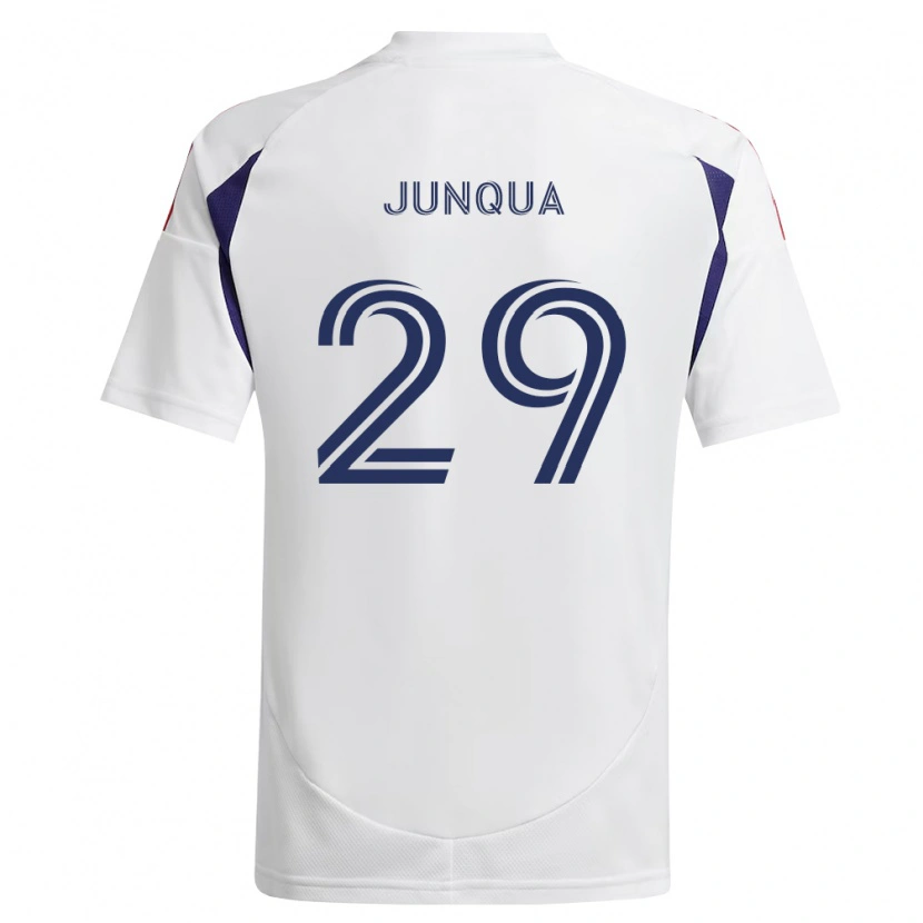 Danxen Bambino Maglia Sam Junqua #29 Blu Reale Rosso Marrone Kit Gara Away 2026/27 Maglietta