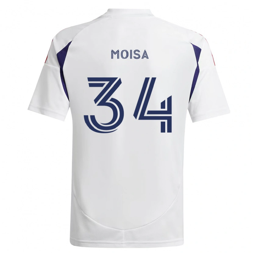 Danxen Bambino Maglia Luca Moisa #34 Blu Reale Rosso Marrone Kit Gara Away 2026/27 Maglietta