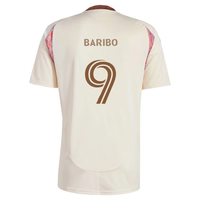 Danxen Bambino Maglia Tai Baribo #9 Rosa Bianco Sporco Kit Gara Away 2026/27 Maglietta