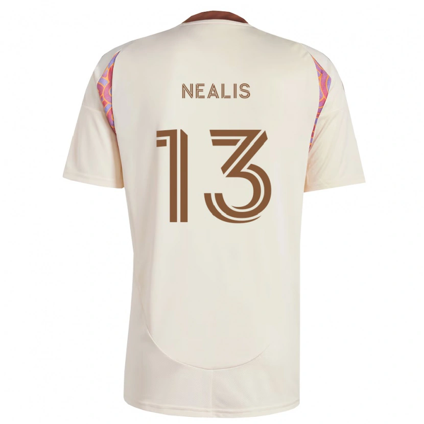 Danxen Bambino Maglia Sean Nealis #13 Rosa Bianco Sporco Kit Gara Away 2026/27 Maglietta