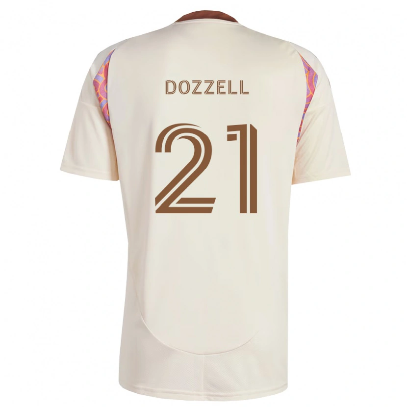 Danxen Bambino Maglia Andre Dozzell #21 Rosa Bianco Sporco Kit Gara Away 2026/27 Maglietta