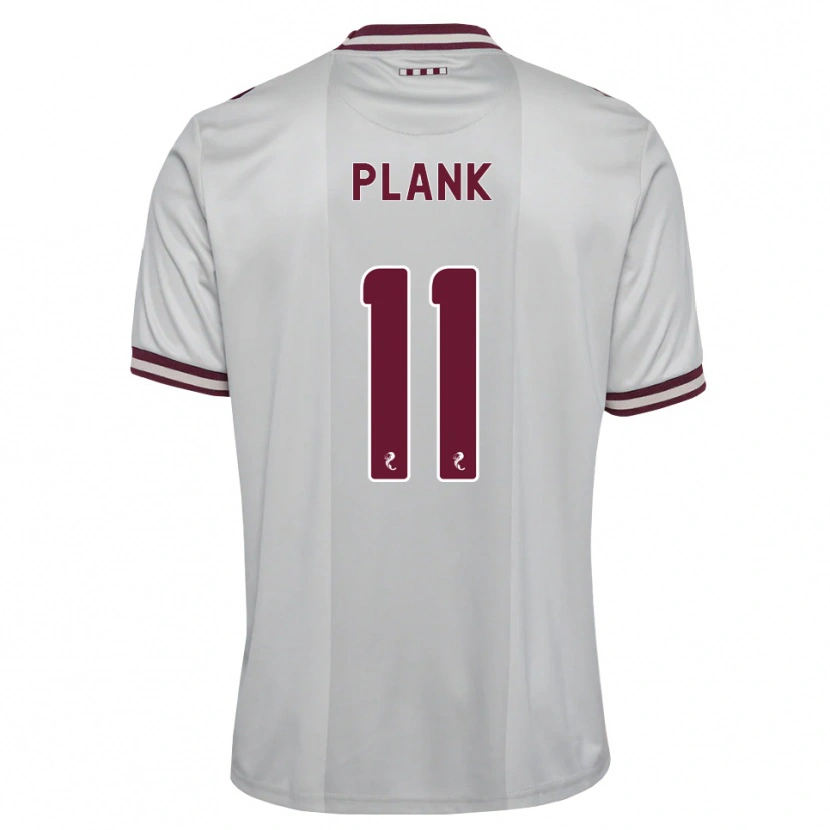 Danxen Bambino Maglia Dom Plank #11 Borgogna Bianco Kit Gara Away 2026/27 Maglietta