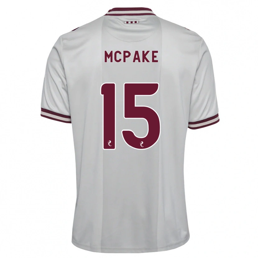 Danxen Bambino Maglia Josh Mcpake #15 Borgogna Bianco Kit Gara Away 2026/27 Maglietta