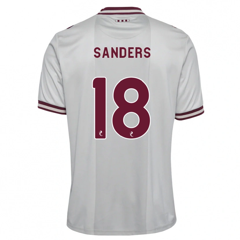 Danxen Bambino Maglia Charlie Sanders #18 Borgogna Bianco Kit Gara Away 2026/27 Maglietta
