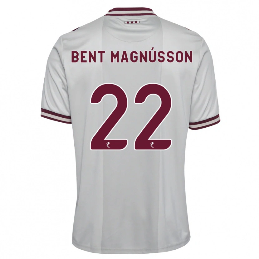 Danxen Bambino Maglia Tómas Bent Magnússon #22 Borgogna Bianco Kit Gara Away 2026/27 Maglietta