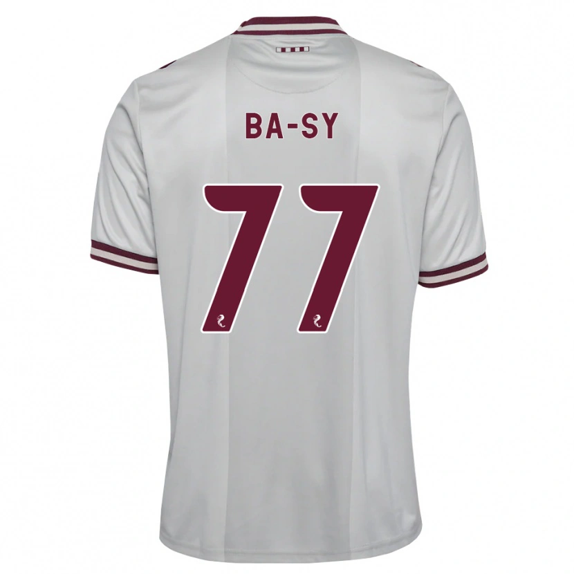 Danxen Bambino Maglia Amadou Ba-Sy #77 Borgogna Bianco Kit Gara Away 2026/27 Maglietta