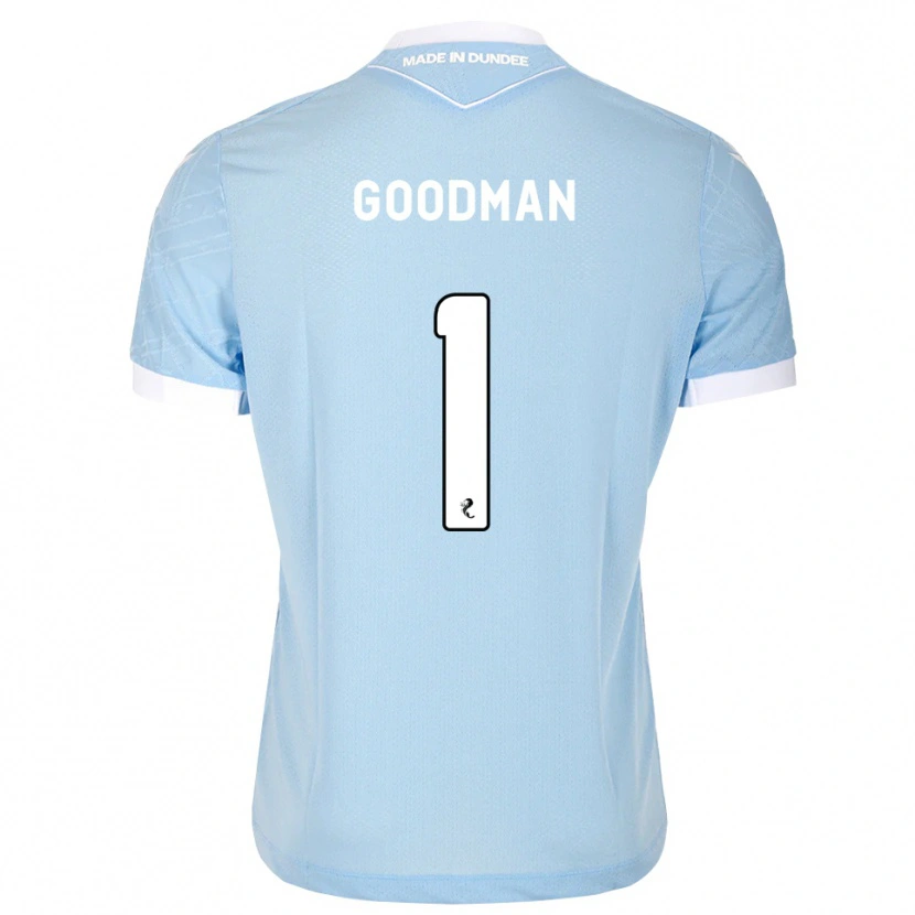 Danxen Bambino Maglia Owen Goodman #1 Bianco Cielo Chiaro Kit Gara Away 2026/27 Maglietta