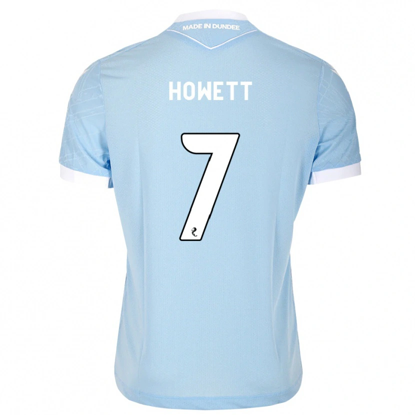 Danxen Bambino Maglia Leo Howett #7 Bianco Cielo Chiaro Kit Gara Away 2026/27 Maglietta