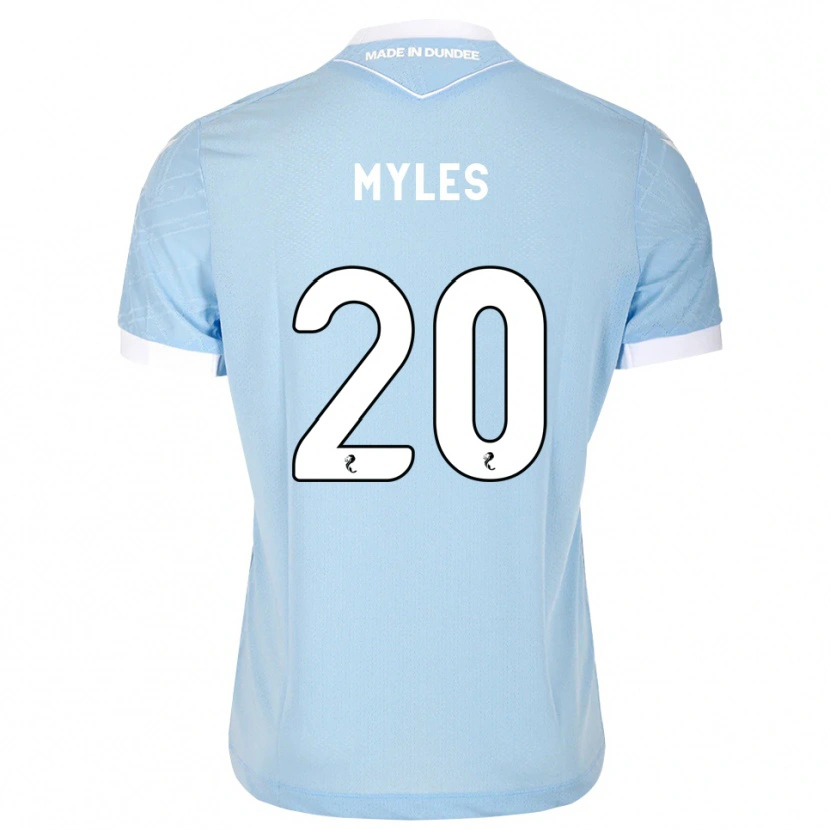 Danxen Bambino Maglia Logan Myles #20 Bianco Cielo Chiaro Kit Gara Away 2026/27 Maglietta