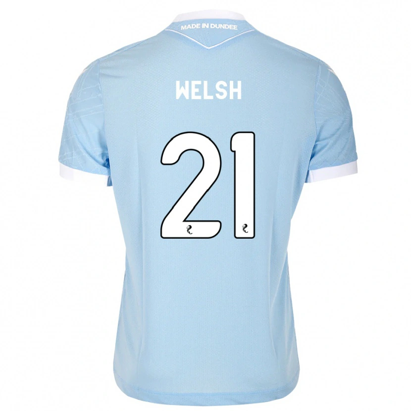 Danxen Bambino Maglia Tom Welsh #21 Bianco Cielo Chiaro Kit Gara Away 2026/27 Maglietta