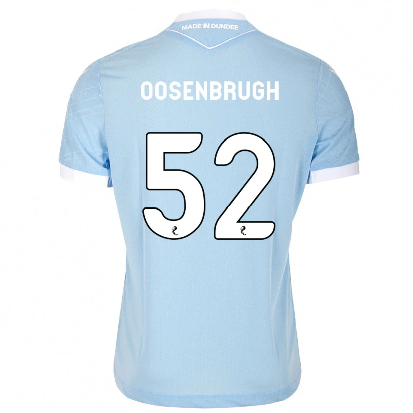 Danxen Bambino Maglia Charley Oosenbrugh #52 Bianco Cielo Chiaro Kit Gara Away 2026/27 Maglietta
